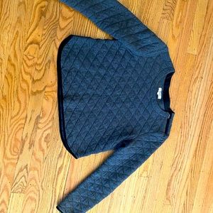 Medium. Madewell quilted cropped sweater.